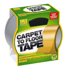 carpet to floor tape written on a green box