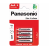 red coloured strips containing 4 panasonic batteries