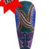 Wooden Dotted Painted African Style Mask 02